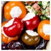 Zoete pepers Trecolore met roomkaas